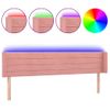 Cabecero Cama Con Led | Panel De Cabecera De Terciopelo Rosa 183x16x78/88 Cm Cfw1015208