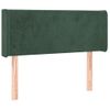 Cabecero Cama Con Led | Panel De Cabecera De Terciopelo Verde Oscuro 93x16x78/88 Cm Cfw1428219