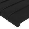 Cabecero Cama Con Luces Led | Panel De Cabecera Terciopelo Negro 180x5x118/128 Cm Cfw2208456