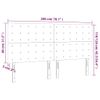 Cabecero Cama Con Luces Led | Panel De Cabecera Terciopelo Rosa 200x5x118/128 Cm Cfw7340391