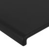 Cabecero Cama | Panel De Cabecera Con Orejas De Cuero Sintético Negro 163x16x118/128 Cm Cfw1498711