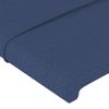 Cabecero Cama | Panel De Cabecera Con Orejas De Tela Azul 103x23x118/128 Cm Cfw1365374