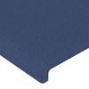 Cabecero Cama | Panel De Cabecera Con Orejas De Tela Azul 147x23x118/128 Cm Cfw9121034