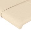 Cabecero Cama | Panel De Cabecera Con Orejas De Tela Color Crema 103x16x118/128 Cm Cfw1432147