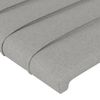 Cabecero Cama | Panel De Cabecera Con Orejas De Tela Gris Claro 83x16x118/128 Cm Cfw5083480