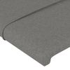 Cabecero Cama | Panel De Cabecera Con Orejas De Tela Gris Oscuro 147x16x118/128 Cm Cfw9656527