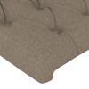 Cabecero Cama | Panel De Cabecera Con Orejas De Tela Gris Taupe 103x23x118/128 Cm Cfw3239159