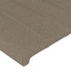 Cabecero Cama | Panel De Cabecera Con Orejas De Tela Gris Taupe 93x23x118/128 Cm Cfw2369107