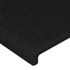 Cabecero Cama | Panel De Cabecera Con Orejas De Tela Negro 163x23x118/128 Cm Cfw6413740