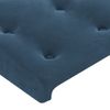 Cabecero Cama | Panel De Cabecera Con Orejas De Terciopelo Azul Oscuro 93x23x118/128 Cm Cfw6828326