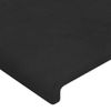 Cabecero Cama | Panel De Cabecera Con Orejas De Terciopelo Negro 83x16x118/128 Cm Cfw7336487