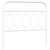 Cabecero Cama | Panel De Cabecera De Metal Blanco 100 Cm Cfw9327479