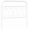 Cabecero Cama | Panel De Cabecera De Metal Blanco 107 Cm Cfw6250702