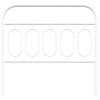 Cabecero Cama | Panel De Cabecera De Metal Blanco 107 Cm Cfw6250702