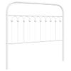 Cabecero Cama | Panel De Cabecera De Metal Blanco 107 Cm Cfw9444771