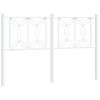 Cabecero Cama | Panel De Cabecera De Metal Blanco 135 Cm Cfw9258143