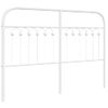 Cabecero Cama | Panel De Cabecera De Metal Blanco 135 Cm Cfw9471780