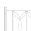 Cabecero Cama | Panel De Cabecera De Metal Blanco 140 Cm Cfw1026330