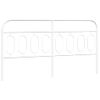 Cabecero Cama | Panel De Cabecera De Metal Blanco 160 Cm Cfw8919360