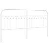 Cabecero Cama | Panel De Cabecera De Metal Blanco 180 Cm Cfw7669562