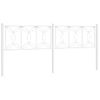 Cabecero Cama | Panel De Cabecera De Metal Blanco 193 Cm Cfw2269795