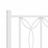 Cabecero Cama | Panel De Cabecera De Metal Blanco 193 Cm Cfw2269795