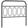 Cabecero Cama | Panel De Cabecera De Metal Negro 100 Cm Cfw8125976