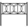 Cabecero Cama | Panel De Cabecera De Metal Negro 107 Cm Cfw8005923