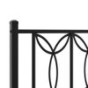 Cabecero Cama | Panel De Cabecera De Metal Negro 107 Cm Cfw8005923