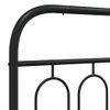 Cabecero Cama | Panel De Cabecera De Metal Negro 140 Cm Cfw6394126