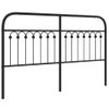 Cabecero Cama | Panel De Cabecera De Metal Negro 160 Cm Cfw6595886