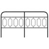 Cabecero Cama | Panel De Cabecera De Metal Negro 193 Cm Cfw3238471