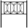 Cabecero Cama | Panel De Cabecera De Metal Negro 90 Cm Cfw5067398