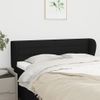 Cabecero Cama | Panel De Cabecera De Tela Negro 147x23x78/88 Cm Cfw8300973