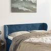 Cabecero Cama | Panel De Cabecera De Terciopelo Azul Oscuro 147x23x78/88 Cm Cfw9124165