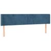 Cabecero Cama | Panel De Cabecera De Terciopelo Azul Oscuro 203x16x78/88 Cm Cfw7112163