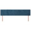 Cabecero Cama | Panel De Cabecera De Terciopelo Azul Oscuro 203x16x78/88 Cm Cfw8964084