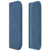Cabecero Cama | Panel De Cabecera De Terciopelo Azul Oscuro 203x16x78/88 Cm Cfw7970090