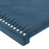 Cabecero Cama | Panel De Cabecera De Terciopelo Azul Oscuro 203x23x78/88 Cm Cfw1413520