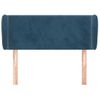 Cabecero Cama | Panel De Cabecera De Terciopelo Azul Oscuro 83x23x78/88 Cm Cfw9697692