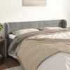 Cabecero Cama | Panel De Cabecera De Terciopelo Gris Claro 163x23x78/88 Cm Cfw4340571