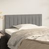 Cabecero Cama | Panel De Cabecera De Terciopelo Gris Claro 90x5x78/88 Cm Cfw6850102