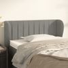 Cabecero Cama | Panel De Cabecera De Terciopelo Gris Claro 93x23x78/88 Cm Cfw6549853