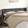 Cabecero Cama | Panel De Cabecera De Terciopelo Gris Oscuro 163x23x78/88 Cm Cfw8778469