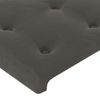 Cabecero Cama | Panel De Cabecera De Terciopelo Gris Oscuro 93x23x78/88 Cm Cfw2755944