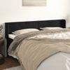 Cabecero Cama | Panel De Cabecera De Terciopelo Negro 183x16x78/88 Cm Cfw9262386