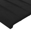 Cabecero Cama | Panel De Cabecera De Terciopelo Negro 183x23x78/88 Cm Cfw1914545