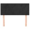 Cabecero Cama | Panel De Cabecera De Terciopelo Negro 90x5x78/88 Cm Cfw4040475