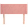 Cabecero Cama | Panel De Cabecera De Terciopelo Rosa 103x16x78/88 Cm Cfw5060177