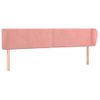 Cabecero Cama | Panel De Cabecera De Terciopelo Rosa 163x23x78/88 Cm Cfw7179332